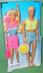 Mattel - Barbie - Island Fun - Sizzlin' Beach Party Barbie & Ken - Doll